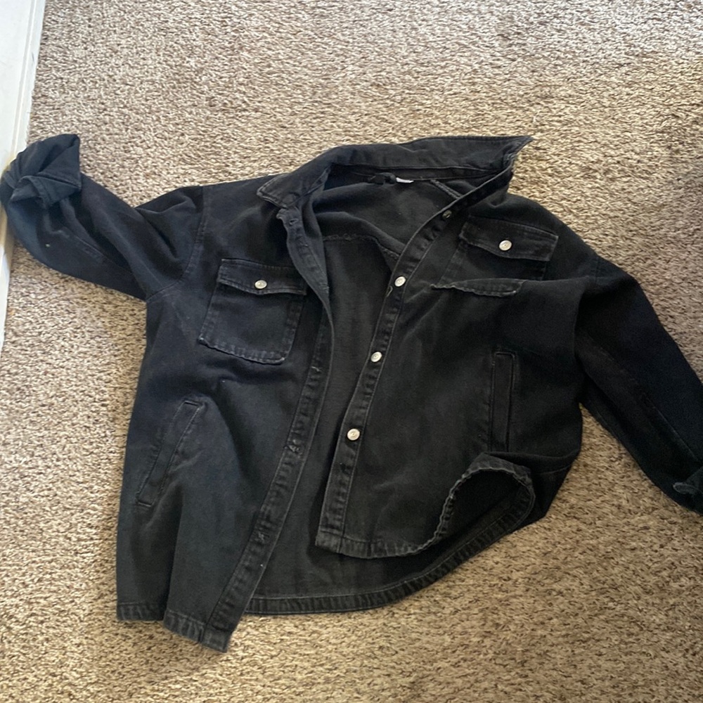 Black jean jacket